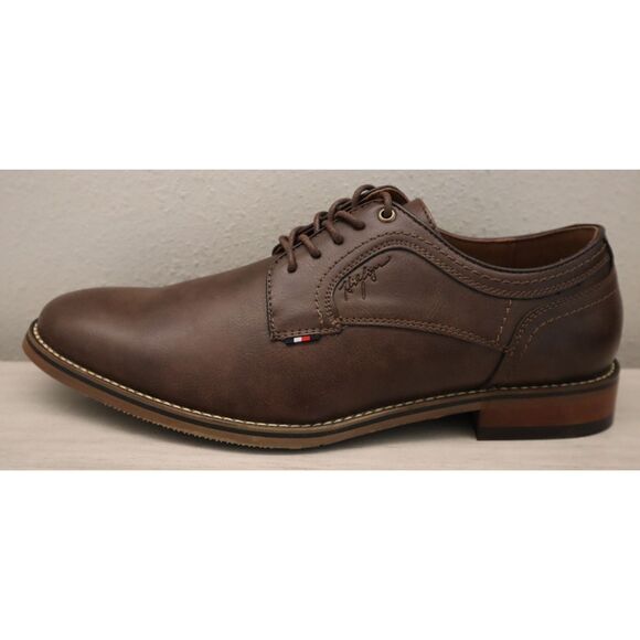 Tommy Hilfiger Men's Sz 10.5M Light Brown PU Leather Benty Oxfords - Picture 8 of 16